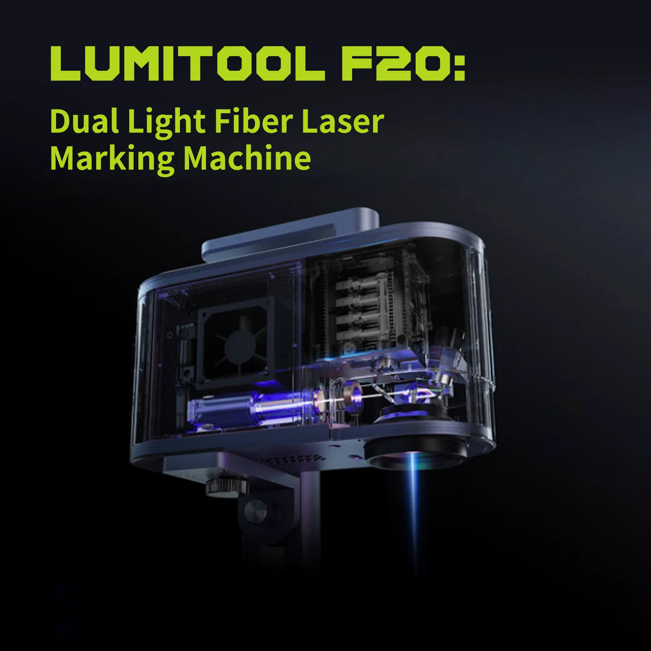 LumiTool 20W True Fiber Laser Engraver: 10X Faster