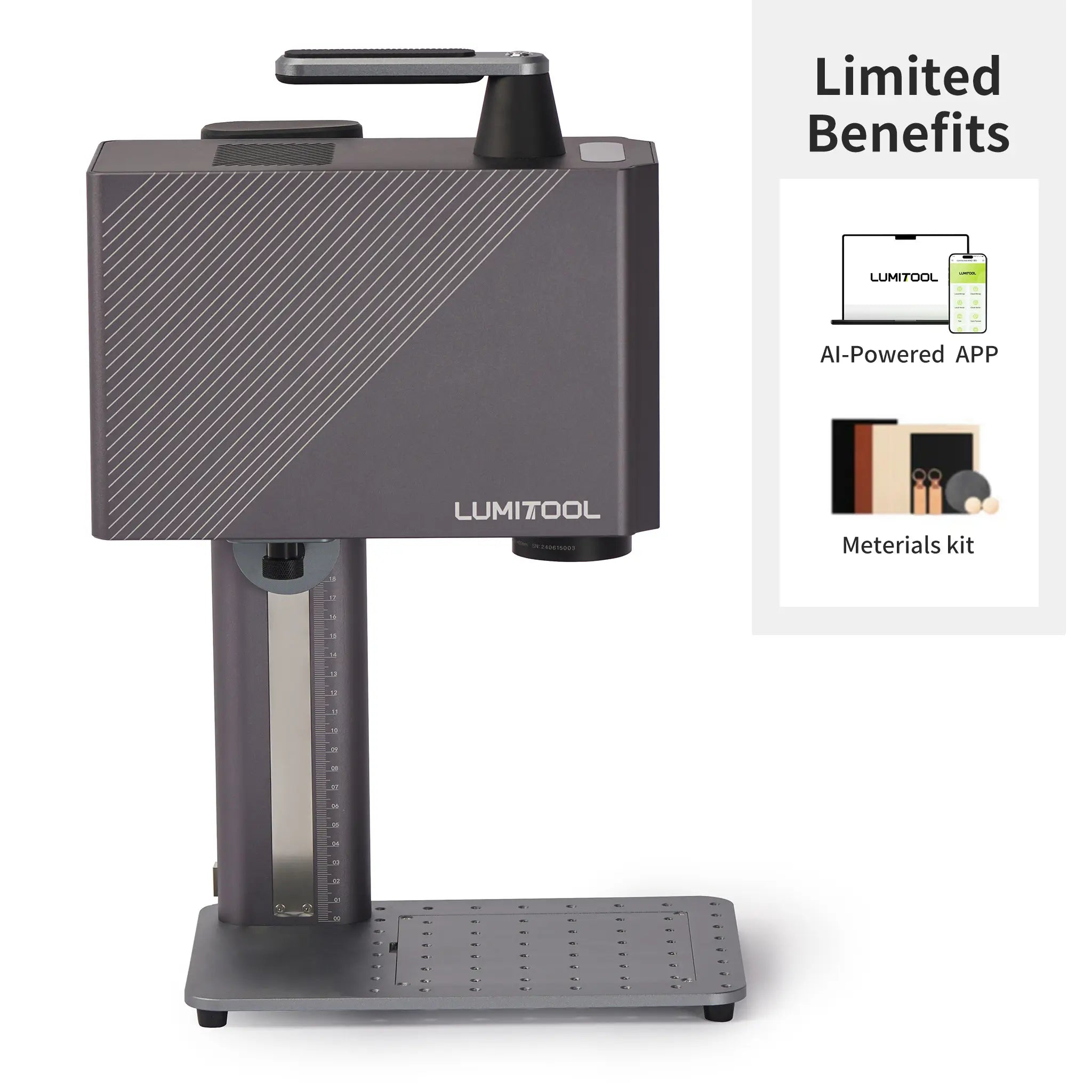 LumiTool F28 2 In 1  20W Fiber 20W Diode Laser Engraving Machine