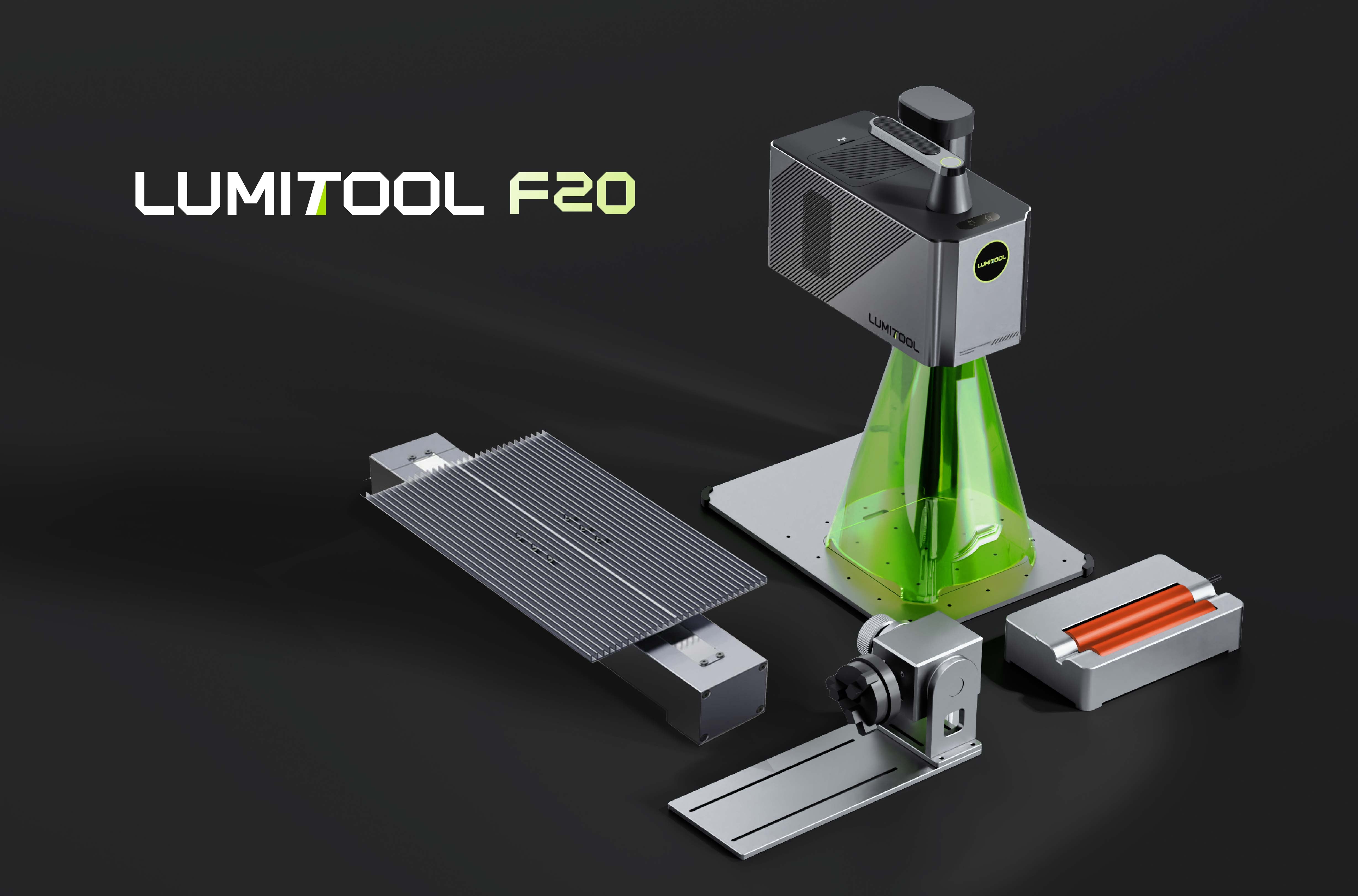 LumiTool 20W True  Fiber Laser Engraver: 10X Faster