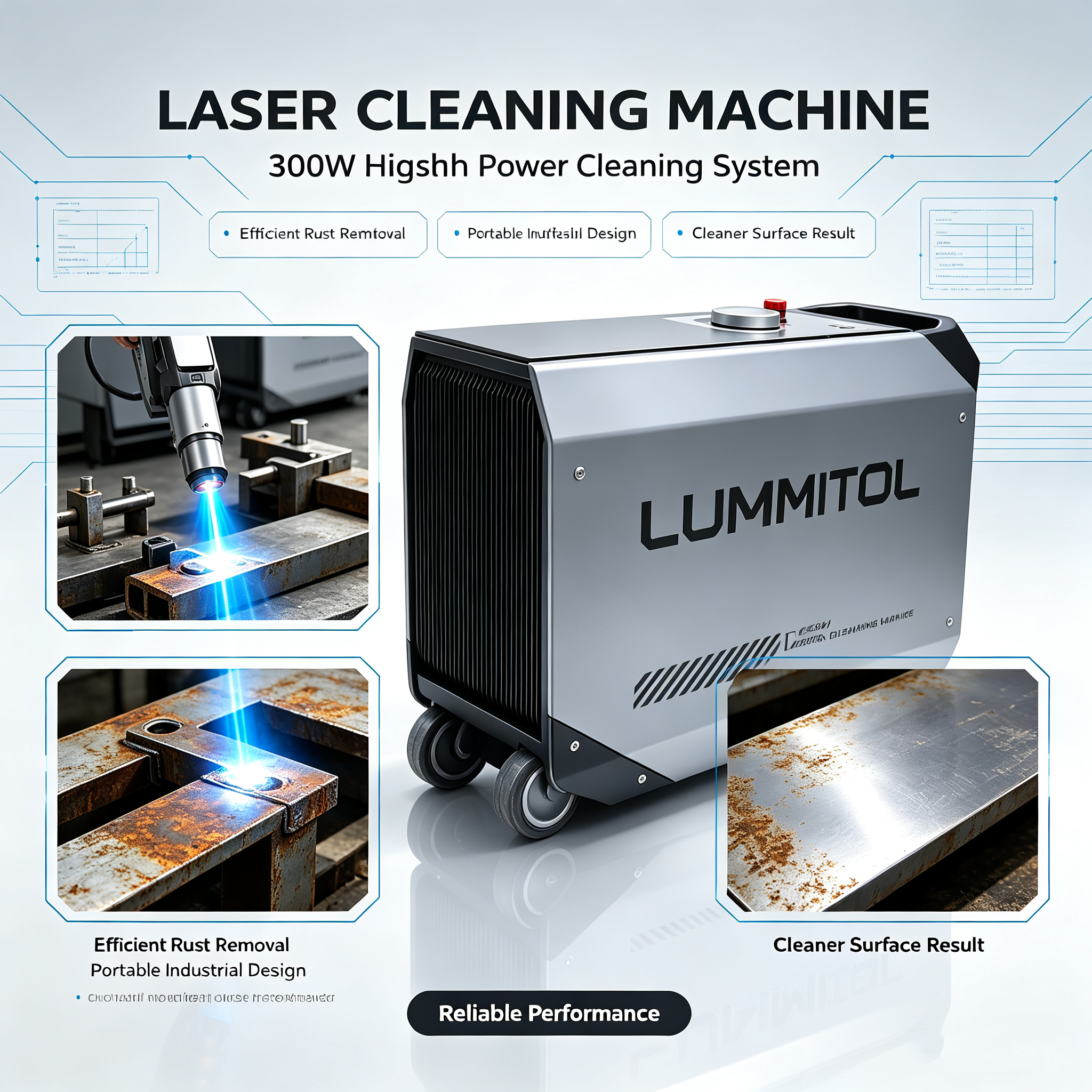 LumiTool Pulsed Laser Cleaner