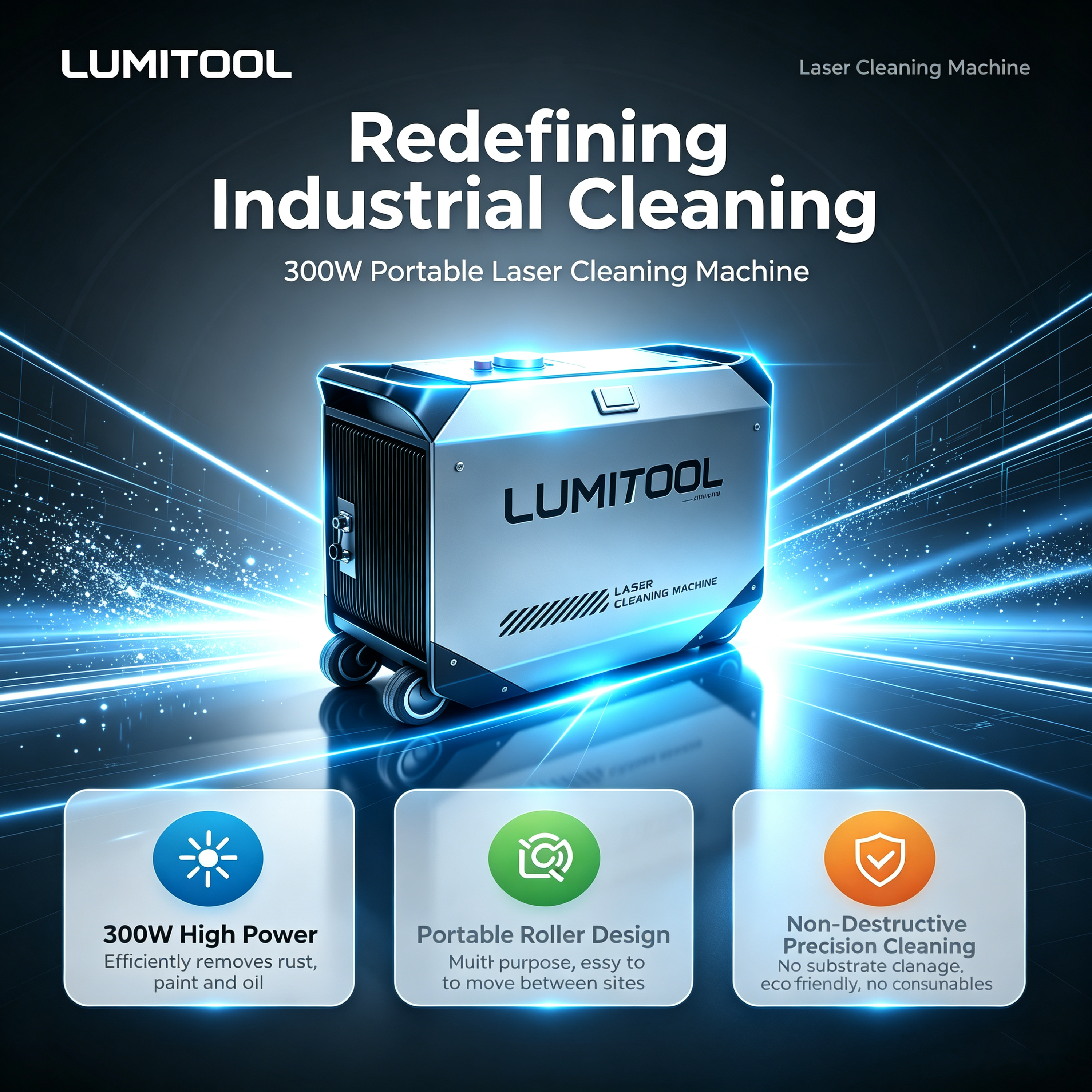 LumiTool Pulsed Laser Cleaner