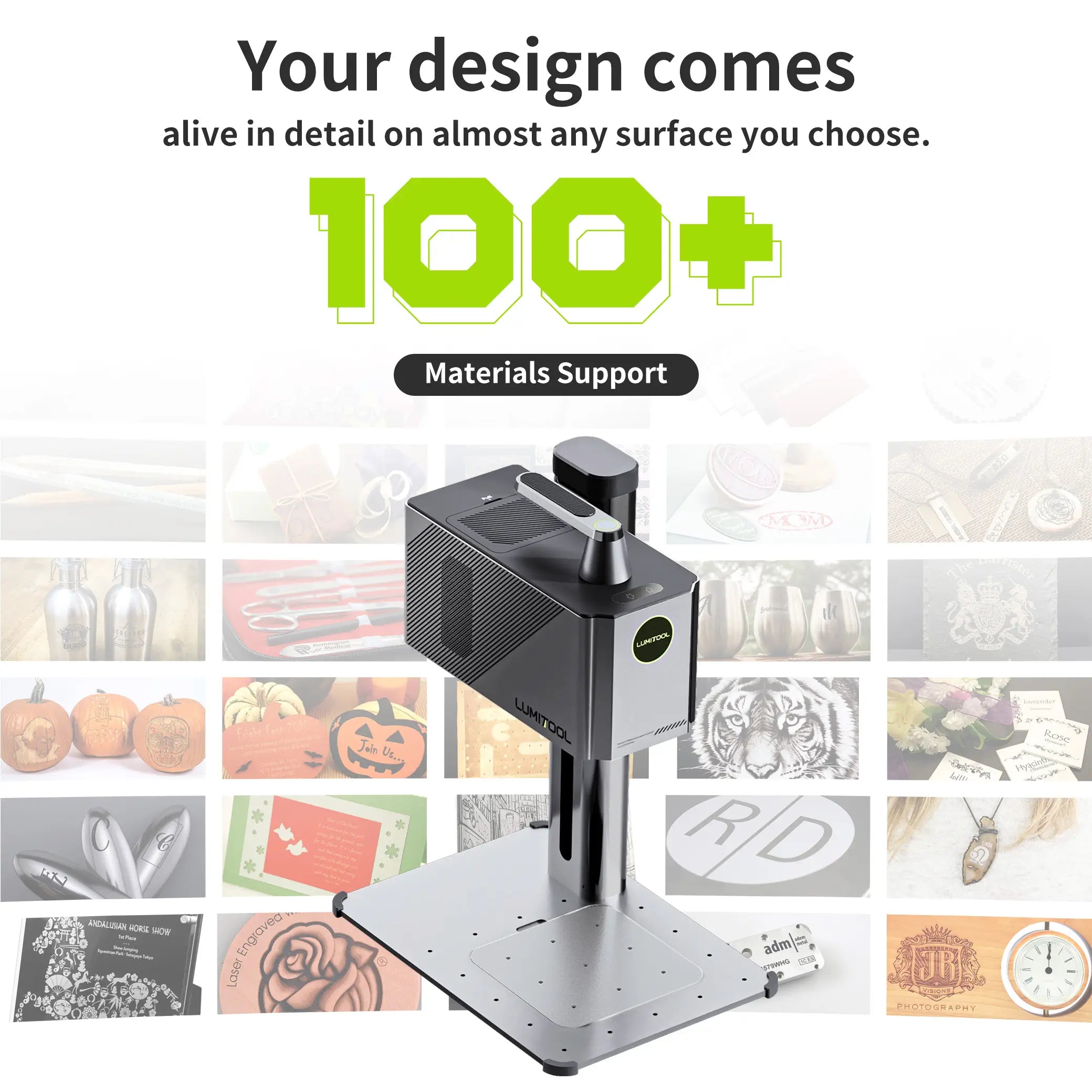 LumiTool 20W True  Fiber Laser Engraver: 10X Faster