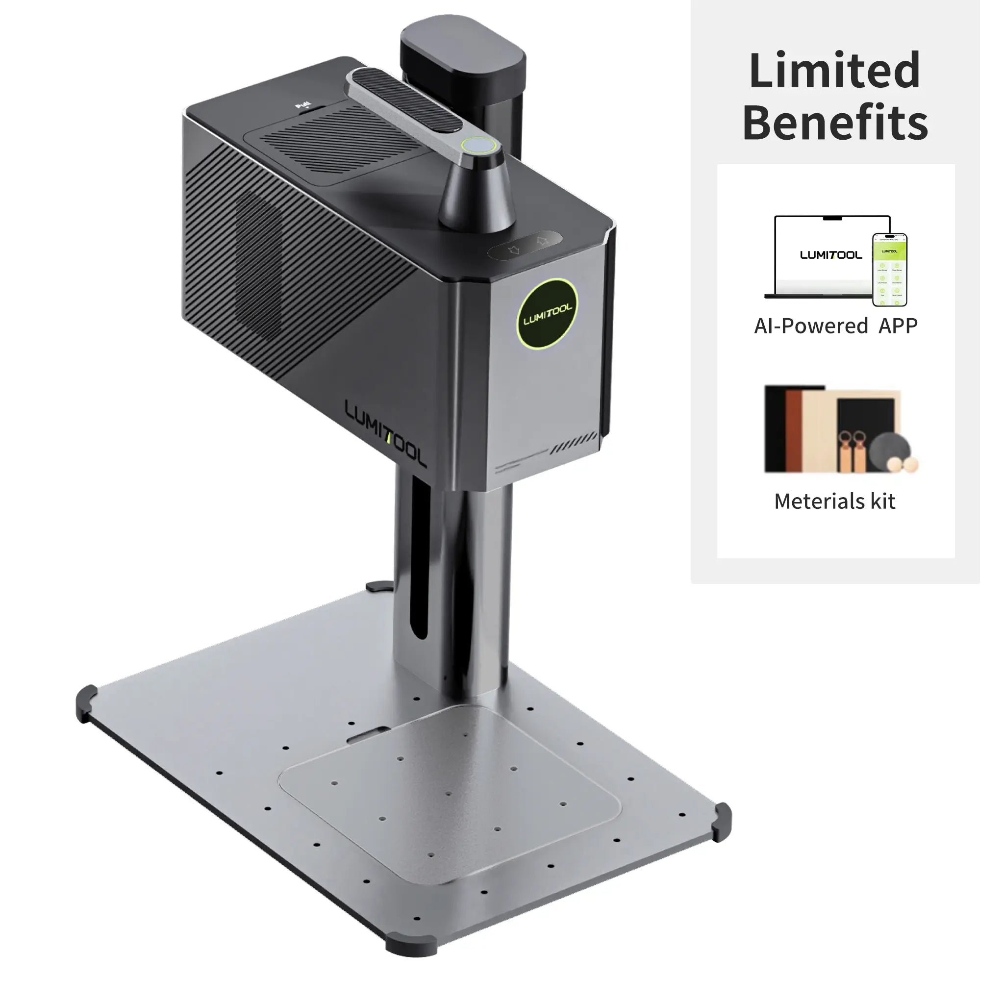 LumiTool 20W True  Fiber Laser Engraver: 10X Faster