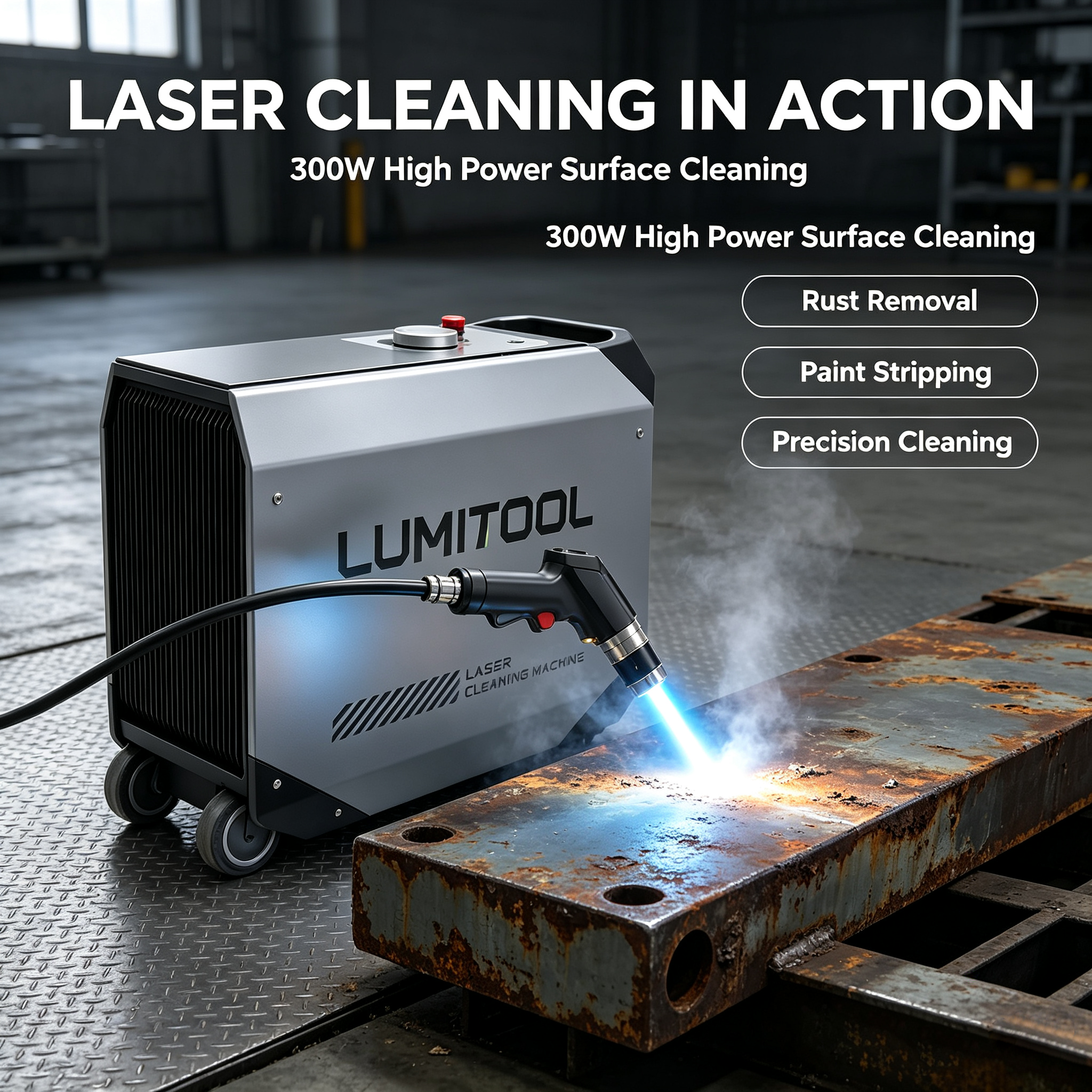 LumiTool Pulsed Laser Cleaner